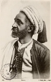 <b class=qtipBold><figcaption>Algeria - A Moor</figcaption></b><br>Algeria - A Moor Date: circa 1907<br><em>© Mary Evans / Grenville Collins Postcard Collection</em> Algeria - A Moor