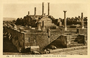 Algeria - Timgad - Temple of the Genius of the Colony Algeria - Timgad - Temple of the Genius of the Colony