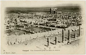 Algeria timgad view trajans arch