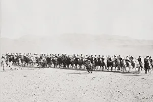 King Penguin Gallery: Algerian cavalry, mounted on their horses Algeria