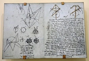 Alhazens problem from Atlantic Codex (Codex Atlanticus) by Alhazens problem from Atlantic Codex (Codex Atlanticus) by