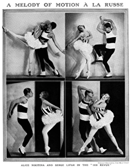 Alice Nikitina & Serge Lifar in 1930 Revue Alice Nikitina & Serge Lifar in 1930 Revue