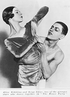 Alice Nikitina and Serge Lifar in The House Party Alice Nikitina and Serge Lifar in The House Party