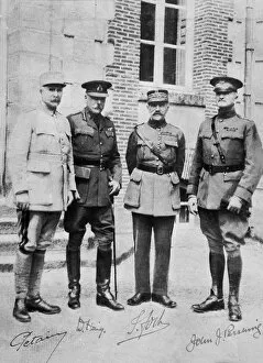 Collected Gallery: Allied Commanders in Chief, France, 1918