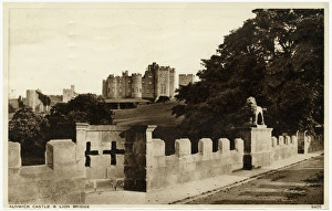 Alnwick, Northumberland - The Castle and Lion Bridge Alnwick, Northumberland - The Castle and Lion Bridge
