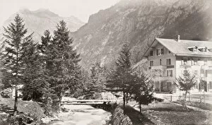 Log Cabin Gallery: Alpine village of Kandersteg, Switzerland