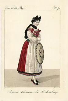 Alsace Gallery: Alsatian peasant woman of Kochersberg, 19th century