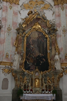 Side altar, Ettal Monastery, Upper Bavaria, Germany Side altar, Ettal Monastery, Upper Bavaria, Germany
