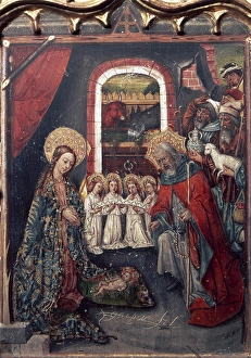 Altarpiece of the Epiphany by Joan Reixach (active 1430-1484 Altarpiece of the Epiphany by Joan Reixach (active 1430-1484