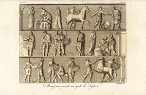 Amazons coming to the aid of the Trojans at Troy Amazons coming to the aid of the Trojans at Troy