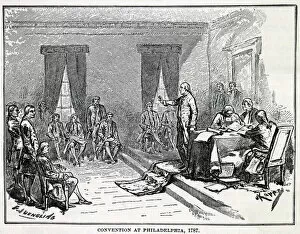 1787 Gallery: America - Convention At Philadeliphia in 1787