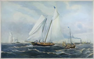 <b class=qtipBold><figcaption>THE 'AMERICA' WINS CUP</figcaption></b><br>The 'America' winning the sailing match at Cowes for the Club Cup, open to yachts 'of all causes and nations'.<br><em>© Mary Evans Picture Library</em> THE 'AMERICA' WINS CUP