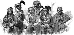 American Indians. Billy Bowlegs and his suite of Indian Chie American Indians. Billy Bowlegs and his suite of Indian Chie