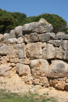 Ampurias. Greek colony founded by the greeks of Foci. Wall Ampurias. Greek colony founded by the greeks of Foci. Wall