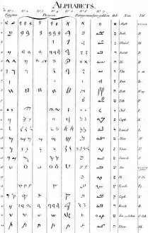Images Dated 29th September 2011: Ancient Alphabets