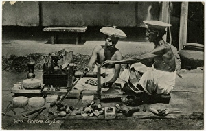 Ancient Gem Cutter and Apprentice - Sri Lanka Ancient Gem Cutter and Apprentice - Sri Lanka