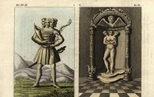 Cologne Gallery: Ancient Germanic deities, Svetovid and Triglav