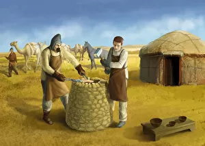 Ancient metal workers, Kazakhstan