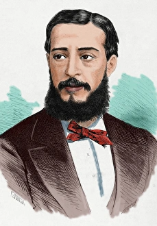 Angel Carvajal y Fernandez de Cordoba (1841-1898). Engraving Angel Carvajal y Fernandez de Cordoba (1841-1898). Engraving