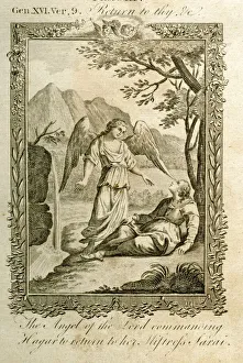 Angel commanding Hagar to return to Sarah Angel commanding Hagar to return to Sarah