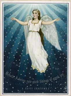 <b class=qtipBold><figcaption>Angel Among the Stars</figcaption></b><br>A flying angel among the stars<br><em>© Mary Evans Picture Library</em> Angel Among the Stars