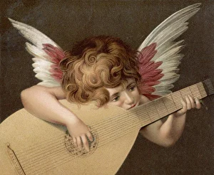 <b class=qtipBold><figcaption>Angelic Guitarist</figcaption></b><br>'PUTO CHE SUONA LA GUITARRA' - a young angel plays the guitar.<br><em>© Mary Evans Picture Library</em> Angelic Guitarist