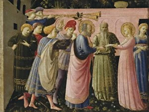 Monaco Collection: ANGELICO, Fra. The Annunciation Altarpiece