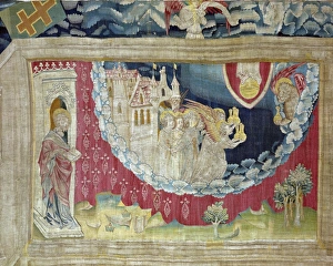 Angels receiving the bowls. Apocalypse of Angers Angels receiving the bowls. Apocalypse of Angers