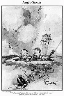 Holes Collection: Anglo-Saxon by Bruce Bairnsfather, WW1 cartoon