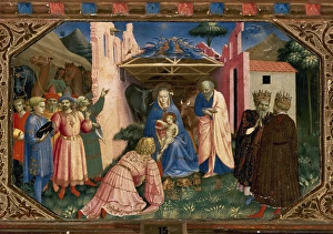 The Annunciation, 1425-1428. Predella depicting The Birth The Annunciation, 1425-1428. Predella depicting The Birth