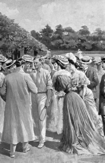 Anthony Wilding being congratulated at Wimbledon, 1905 Anthony Wilding being congratulated at Wimbledon, 1905