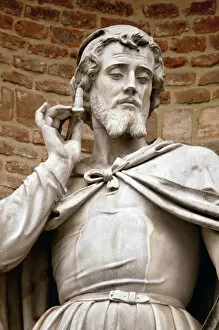 Images Dated 26th March 2005: Antonio da Correggio (1489-1534(. Italian painter. Statue by