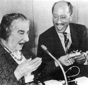 Anwar Sadat and Golda Meir Anwar Sadat and Golda Meir