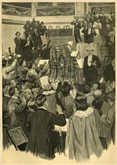 Clapping Gallery: Applauding Pablo de Sarasate, concert violinist