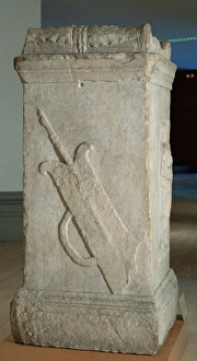 Ara Pacis or Altar of Health. Roman. 1st century AD. Spain Ara Pacis or Altar of Health. Roman. 1st century AD. Spain