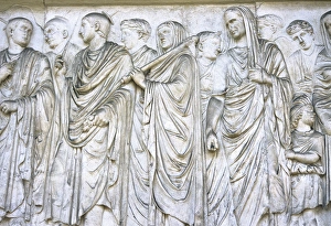 Ara Pacis Augustae. Frieze. Procession on south side. 13-9 B Ara Pacis Augustae. Frieze. Procession on south side. 13-9 B
