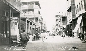 Arabian district in Port Said, Egypt Arabian district in Port Said, Egypt