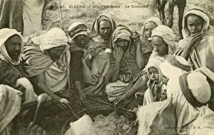 A arabic feast, with couscous, Algeria
