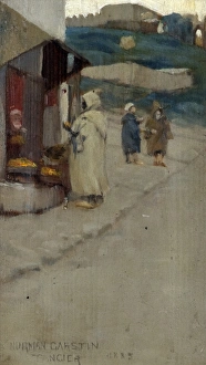 <b class=qtipBold><figcaption>Arabs, Tangier</figcaption></b><br>Arabs, Tangier (1885). Garstin, Norman 1847-1926. Date: 1885<br><em>© National Museums NI / MARY EVANS</em> Arabs, Tangier