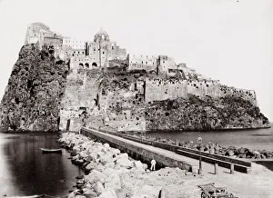 Aragonese medieval castle next to Ischia, Naples, Italy Aragonese medieval castle next to Ischia, Naples, Italy