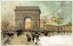 The Arc de Triomphe, Paris France The Arc de Triomphe, Paris France
