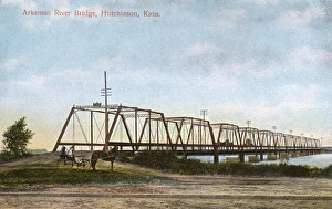 Arkansas River Bridge, Hutchinson, Kansas, USA Arkansas River Bridge, Hutchinson, Kansas, USA