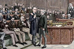 Arrest of deputy atheist Brandlaugh for refusing to leave th Arrest of deputy atheist Brandlaugh for refusing to leave th