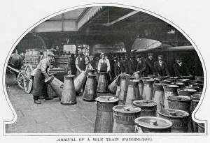 Arrival of a milk train, Paddington Station 1903 Arrival of a milk train, Paddington Station 1903