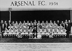 Arsenal Football Club team and officials 1954 Arsenal Football Club team and officials 1954