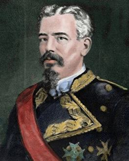 Arsenio Martinez Campos y Anton (1831-1900). Engraving. Colo Arsenio Martinez Campos y Anton (1831-1900). Engraving. Colo