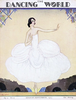 Art deco cover of The Dancing World Magazine by Peres Art deco cover of The Dancing World Magazine by Peres