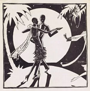 Programme Gallery: Art deco illustration of couple dancing, 1927