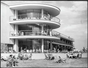 Prints of The De La Warr Pavilion, Bexhill-on-Sea, East Sussex, England, was commissioned by the 9th Earl De La Warr in 1935, Britains first public Modernist style building East Sussex Prints: Art Deco Print of The De La Warr Pavilion