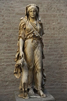 Images Dated 29th December 2012: Artemis. Sculpture. 1st century AD. Roman work after Greek o